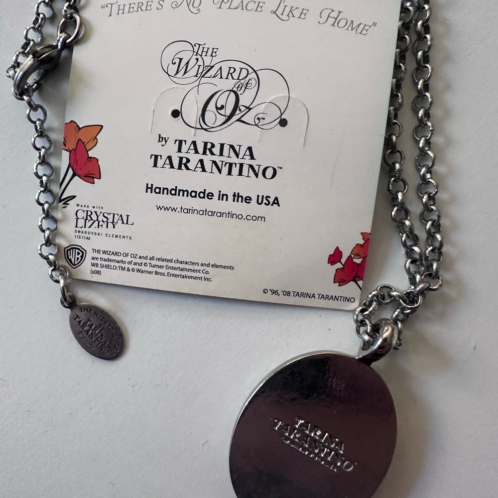 Tarina Tarantino Glinda Silver and Blue Crystal Necklace - Picture 5 of 6